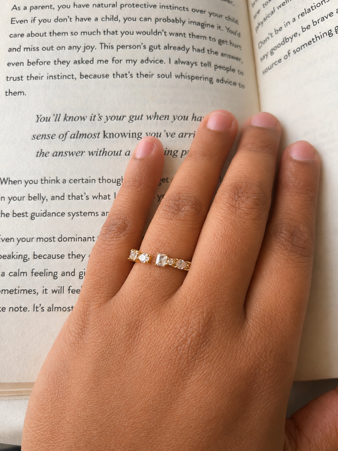The Elowen Zircon Eternity Ring