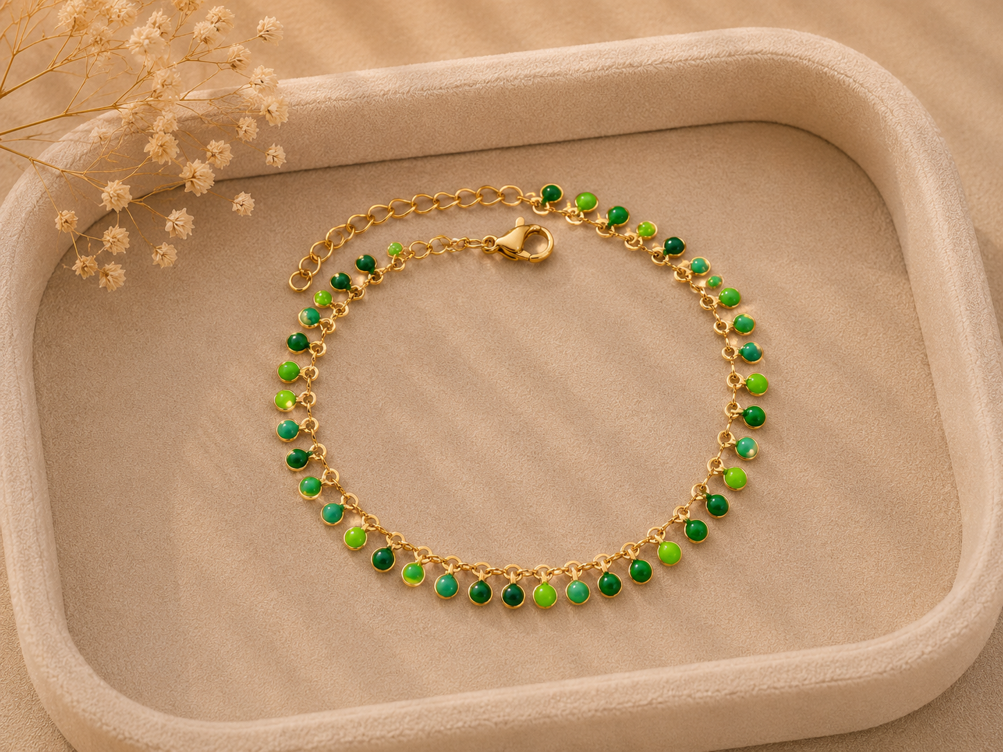 Verdant Dangle Bracelet