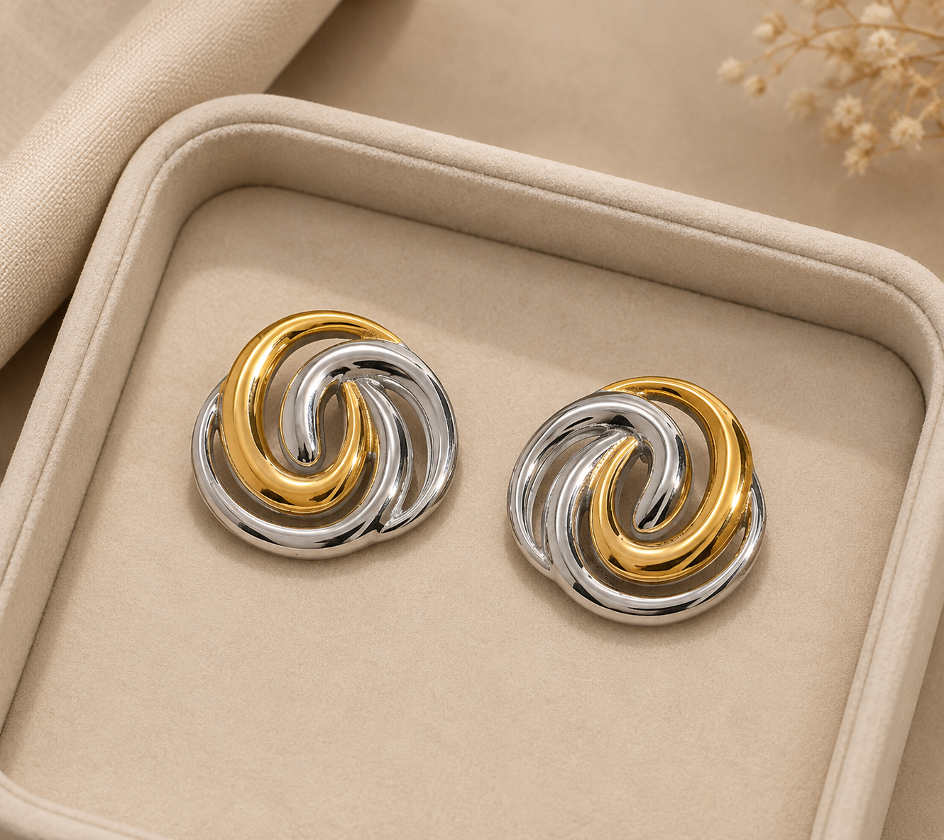 The Aurelia Swirl Earrings