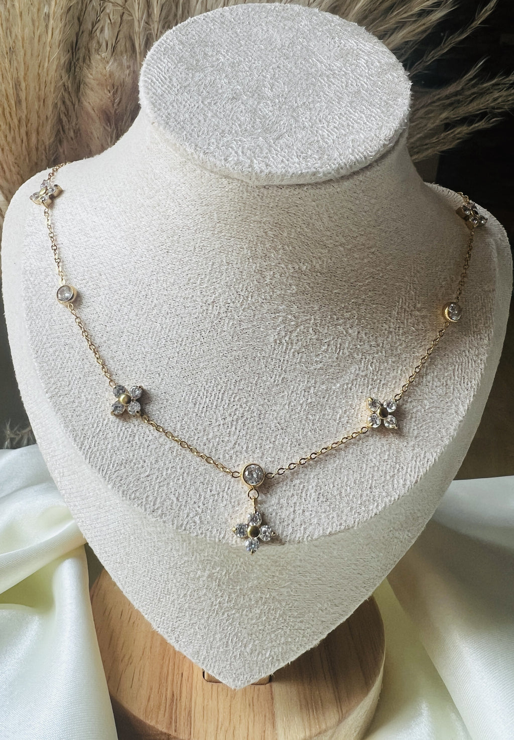 The Fleura Charm Zircon Necklace