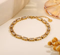 Elara Baguette Link Bracelet