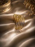 Organic Multi-Layer Cuff Bangle