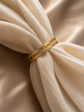 Hammered Dual Band Open Cuff