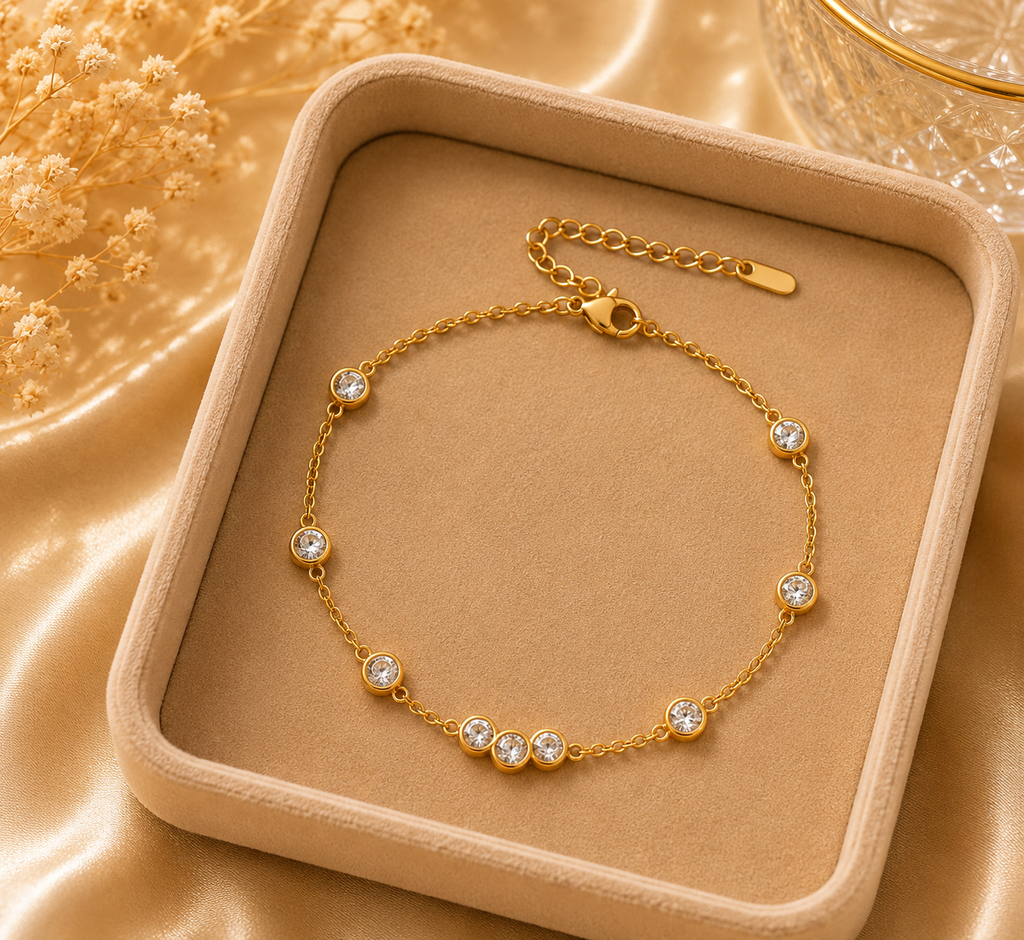 The Luna Zircon Station Bracelet