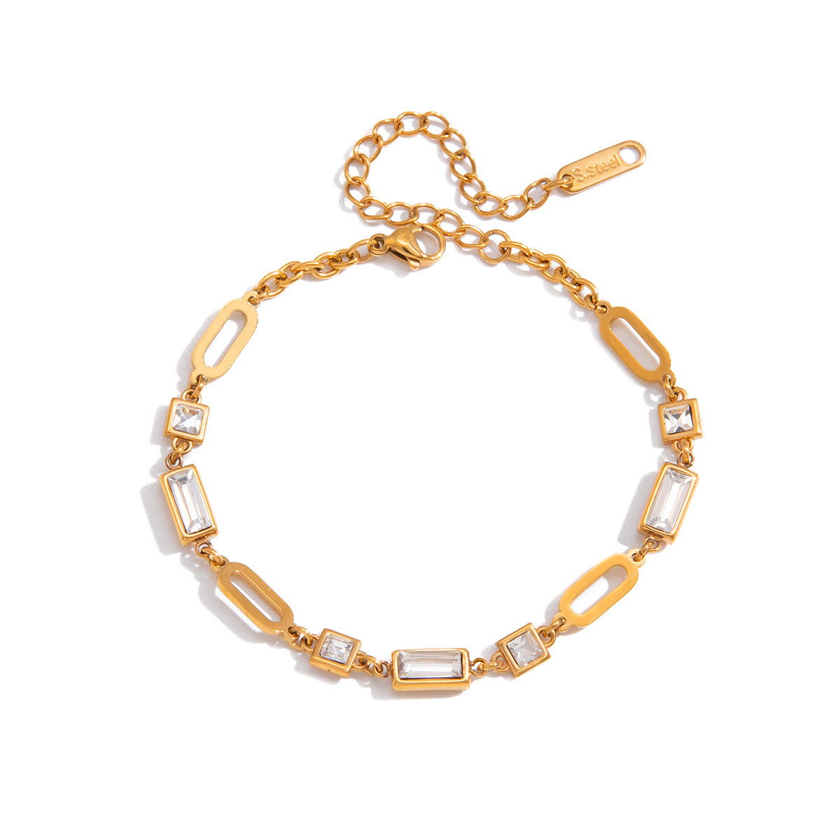The Aurelia Zircon Link Bracelet