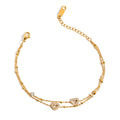 The Arfa Crystal Heart Bracelet
