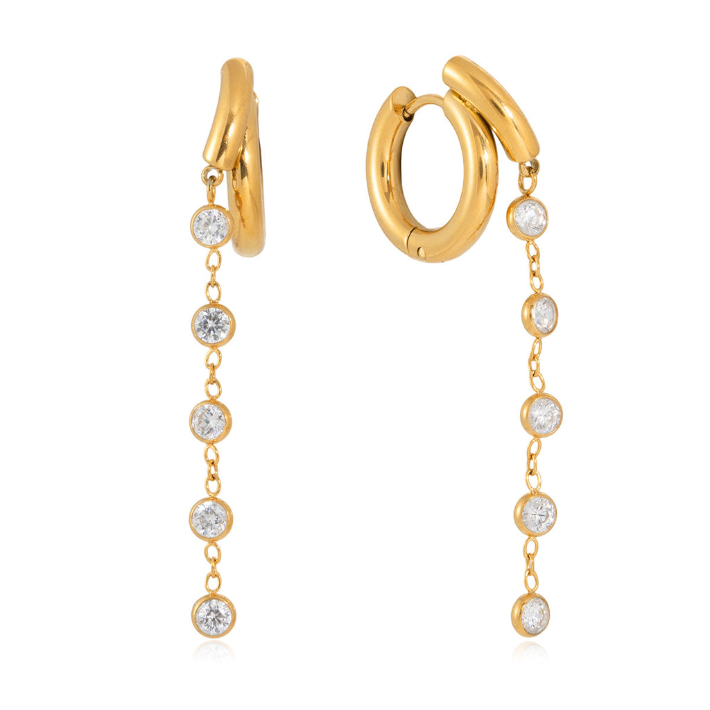 The Aurora Link Drop Earrings