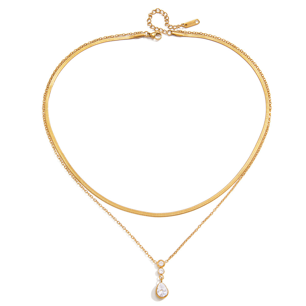 The Celeste Layered Crystal Necklace