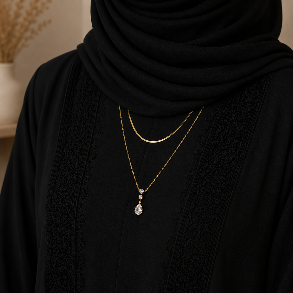 The Celeste Layered Crystal Necklace