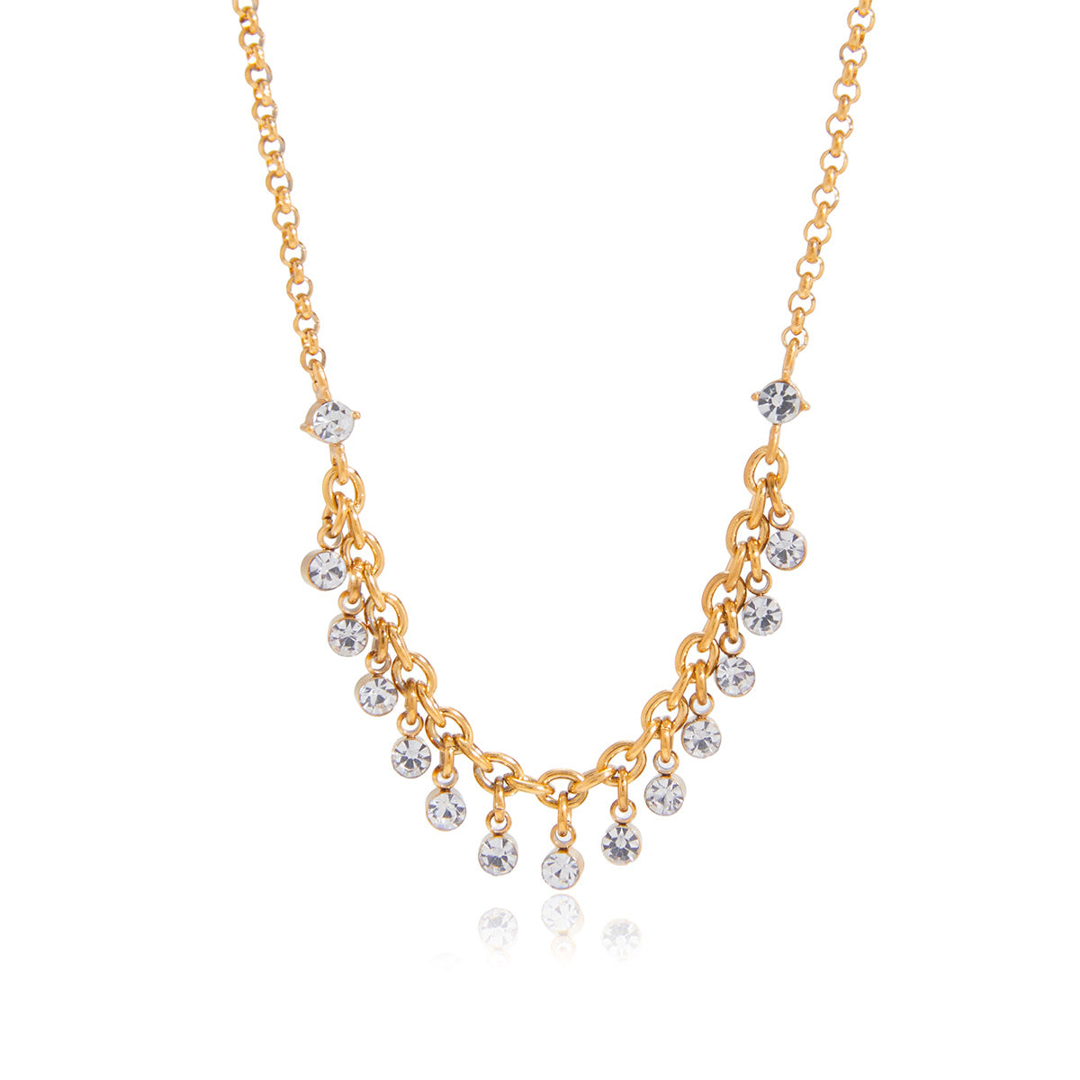The Celeste Fringe Zircon Necklace