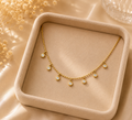 The Luna Dangle Zircon Necklace