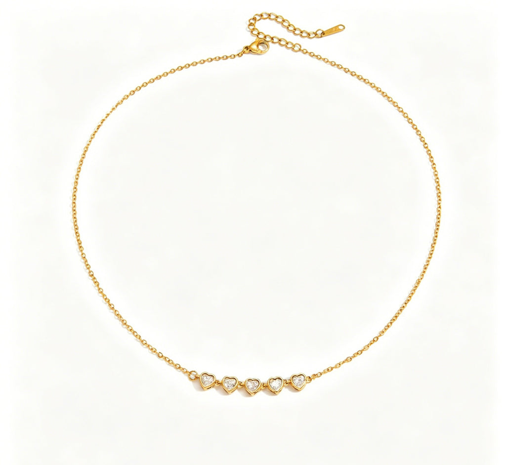 The Amorette Heart Zircon Necklace
