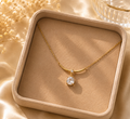 The Elara Solitaire Zircon Necklace