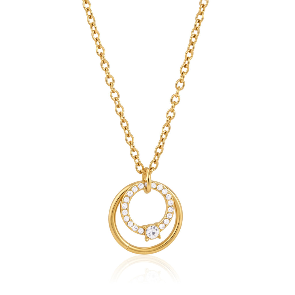 The Celeste Interlocking Zircon Necklace