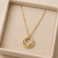The Celeste Interlocking Zircon Necklace