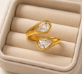 The Elara Teardrop Open Ring