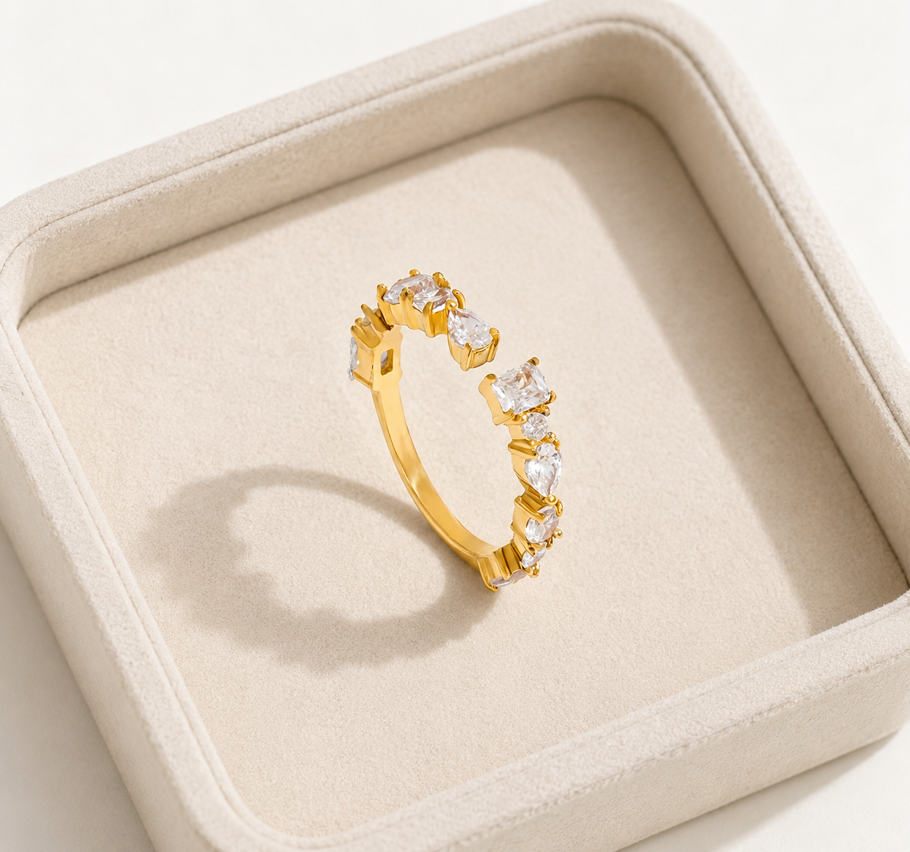 The Elowen Zircon Eternity Ring