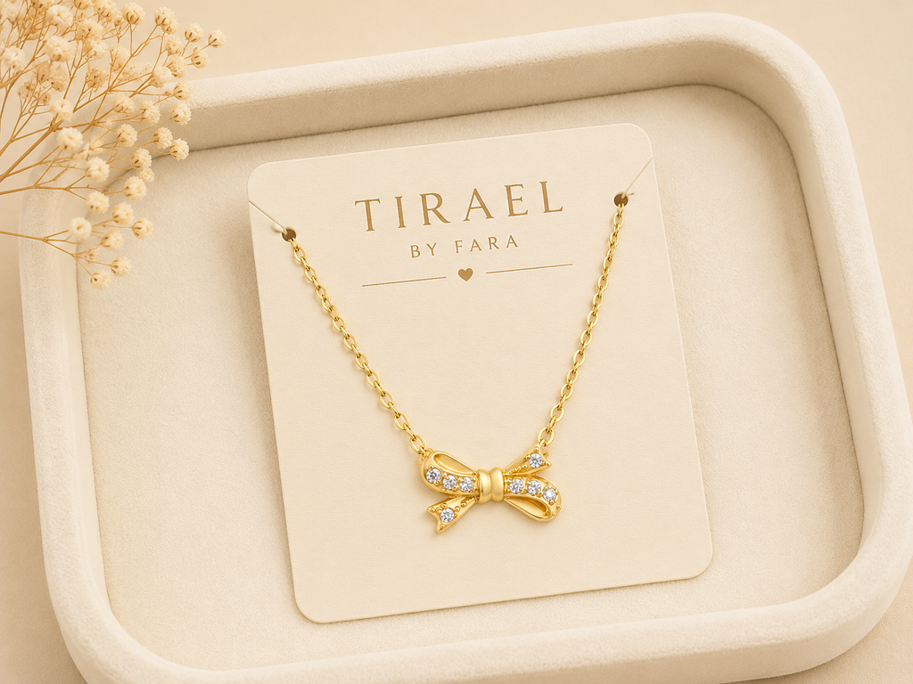 Aurora Bow Sparkle Necklace