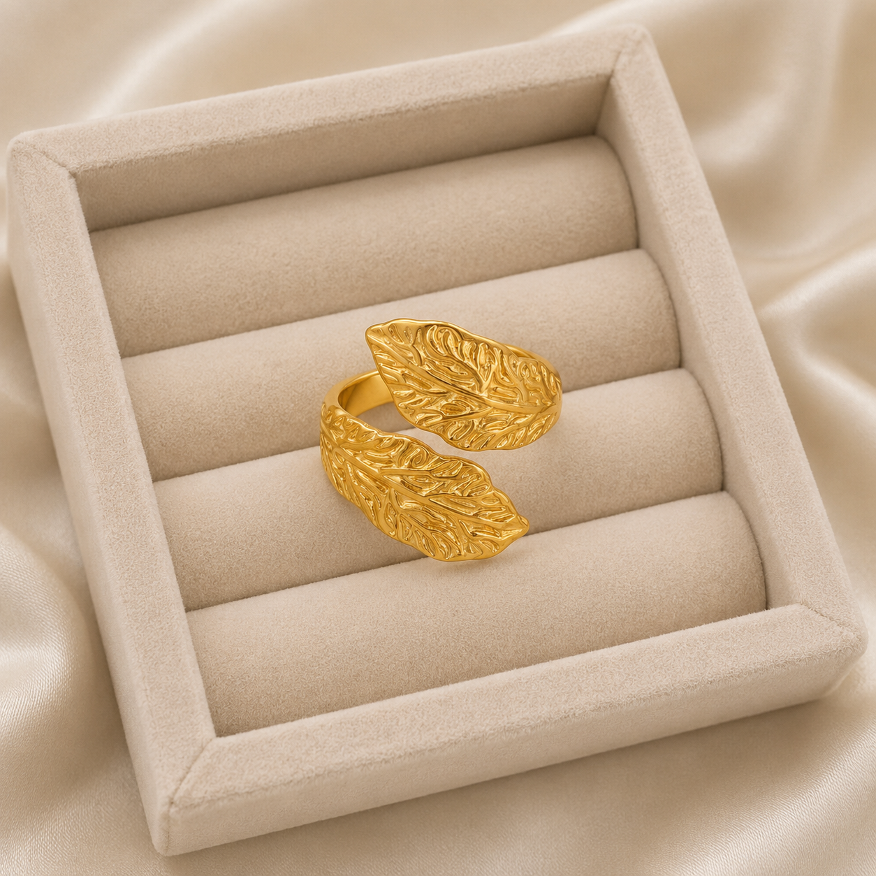 The Verdelle Leaf Ring