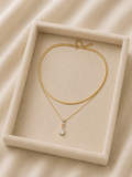 The Celeste Layered Crystal Necklace
