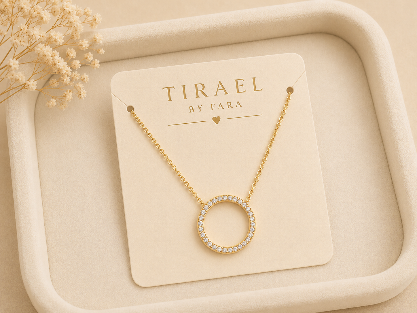 Eterna Halo Circle Necklace