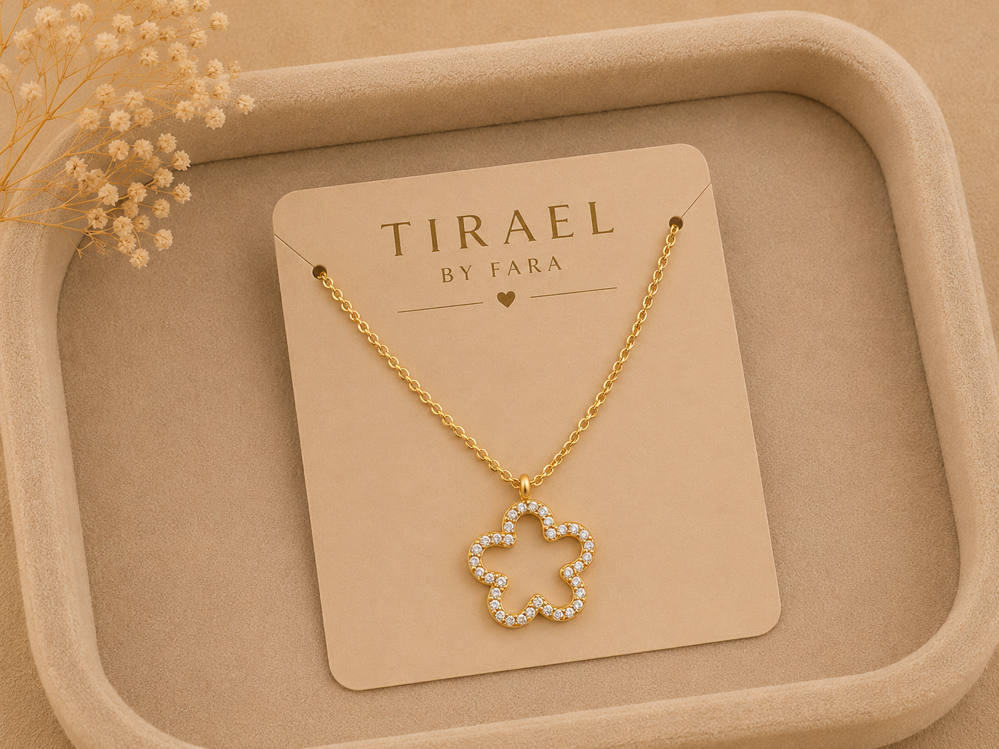 Aurora Blossom Zircon Necklace