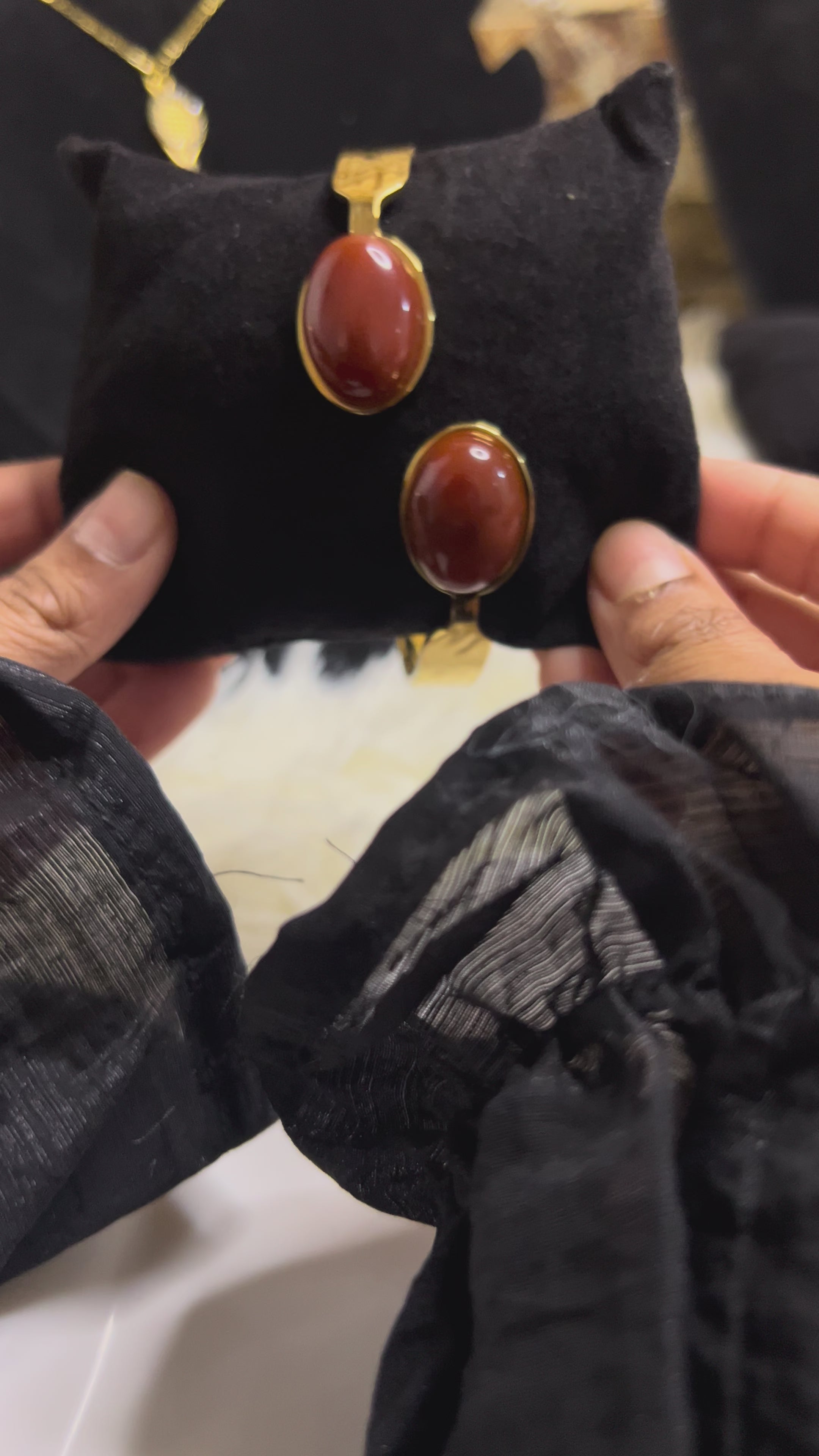 Crimson Brown Open Cuff